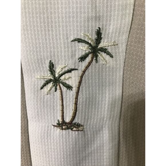 Batik Bay Men's Hawaiian Shirt Black Size L Large Short Sleeve Palm Trees - Picture 4 of 5